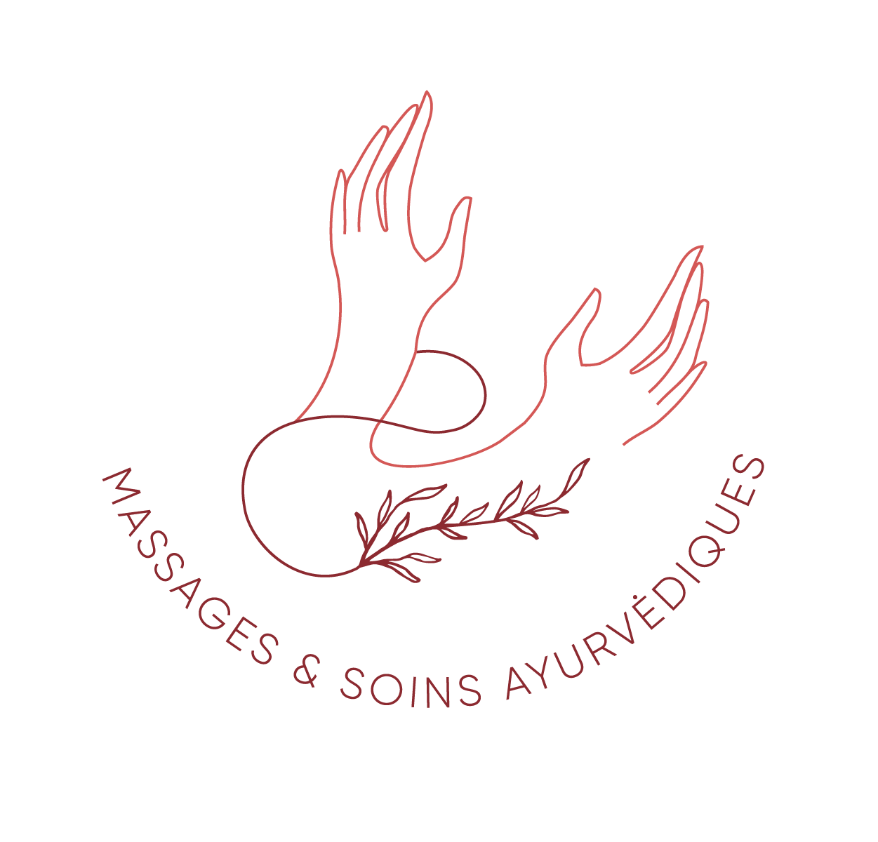 Logo mains et esperluette pour massage de Lucile Boiteux